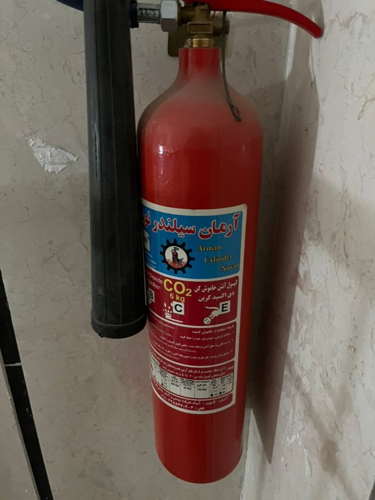 کپسول co2 نصب شده در پروژه